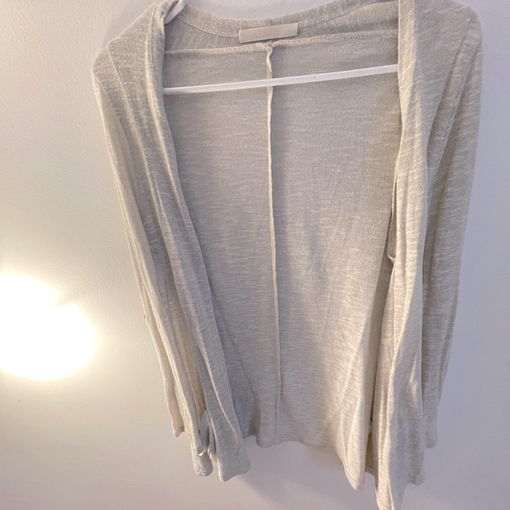 Light gray button up cardigan